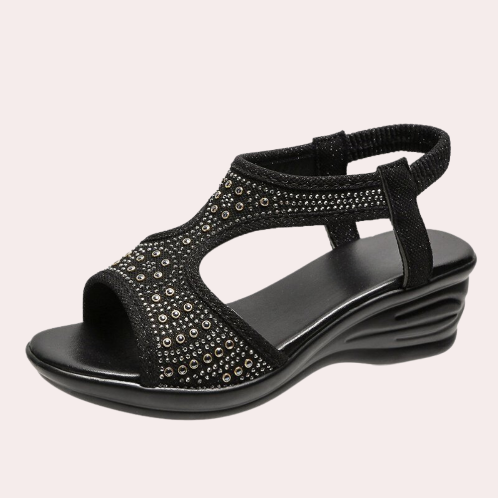 Open-Front Wedge Sandals for Women - Noa