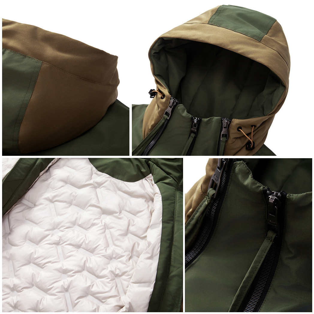 Stylish Men's Winter Coat with Double Zipper - NORDON