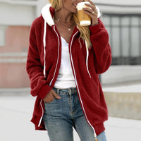 Oversized Warm Teddy Vest met Rits - Emilia