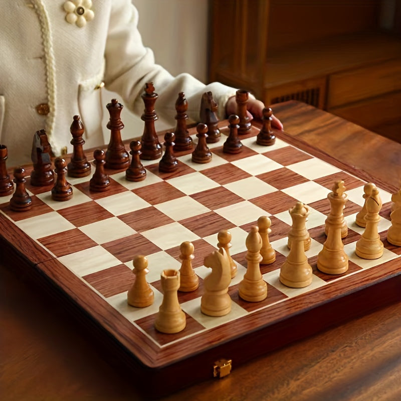 Juego de ajedrez de lujo de madera maciza - GrandRook