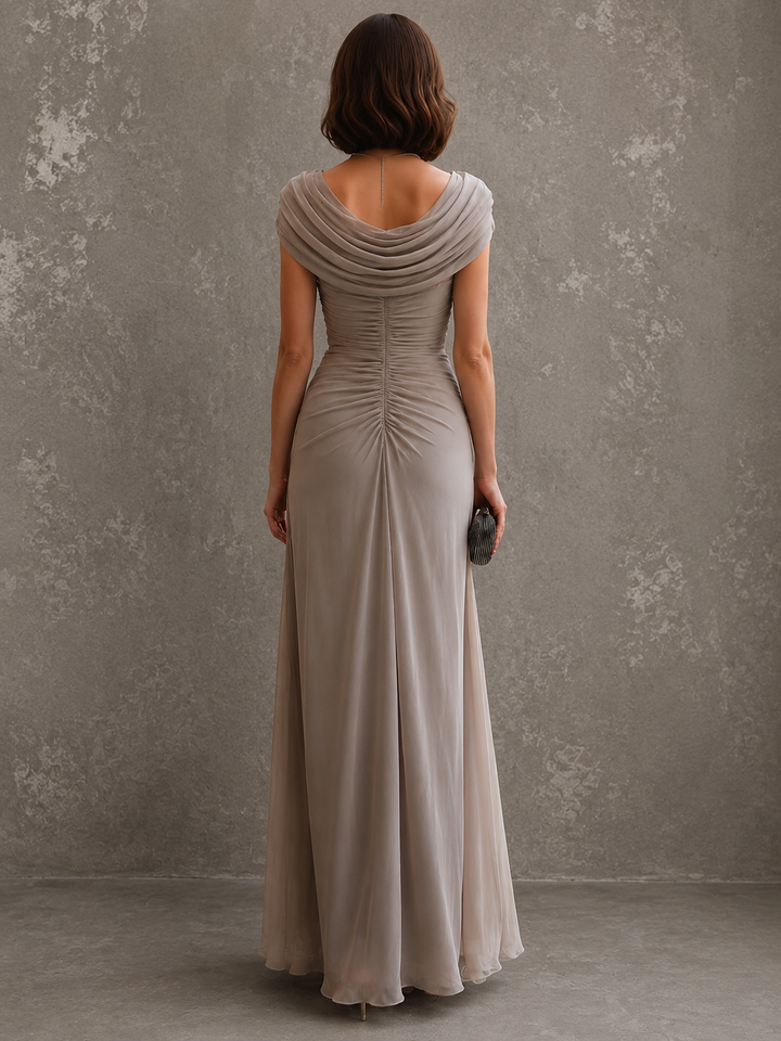 Draped Maxi Dress with Sleeveless Silhouette 9