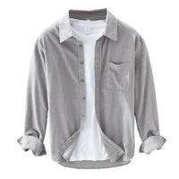 Corduroy Herenoverhemd Met Lange Mouwen – Arvid