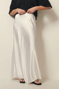 High Waist Satin Skirt – Leona