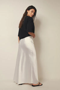 Satin Skirt with High Waist – Elena