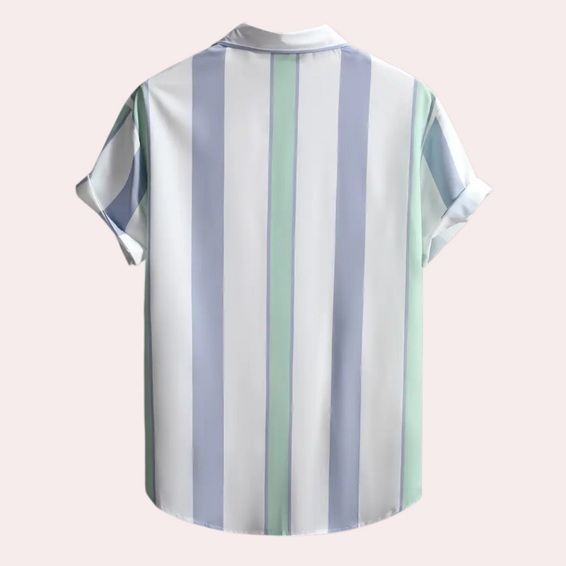 Minimalist Striped Shirt with Button Closure - Felix