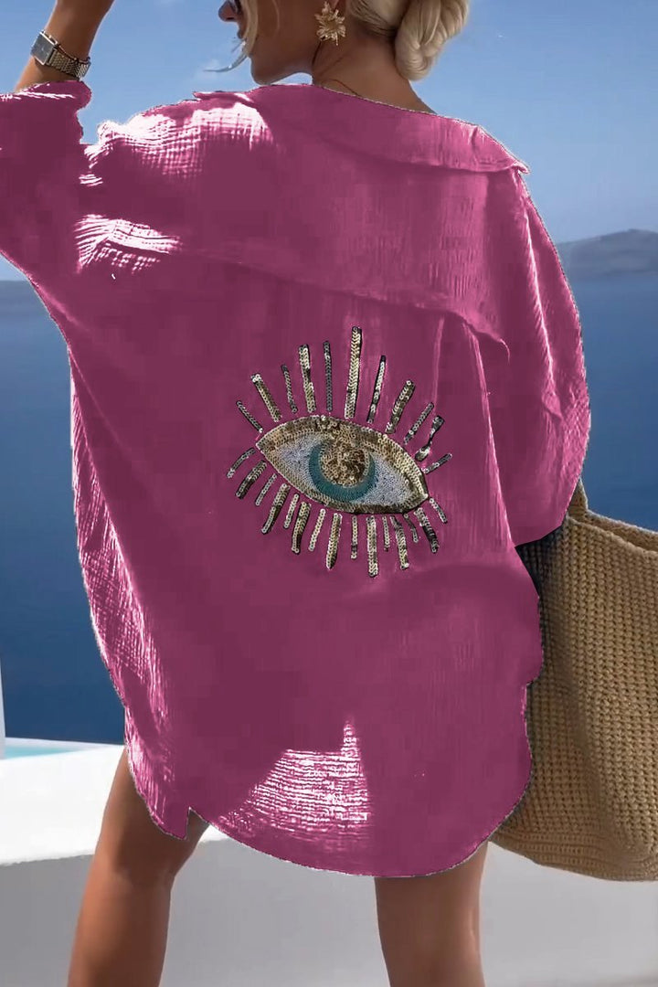 Summery Women's Tunic with Decorated Back – Serena