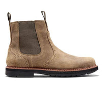 Men's Classic Chelsea Boots in Faux Leather with Elastic Insert – Neron