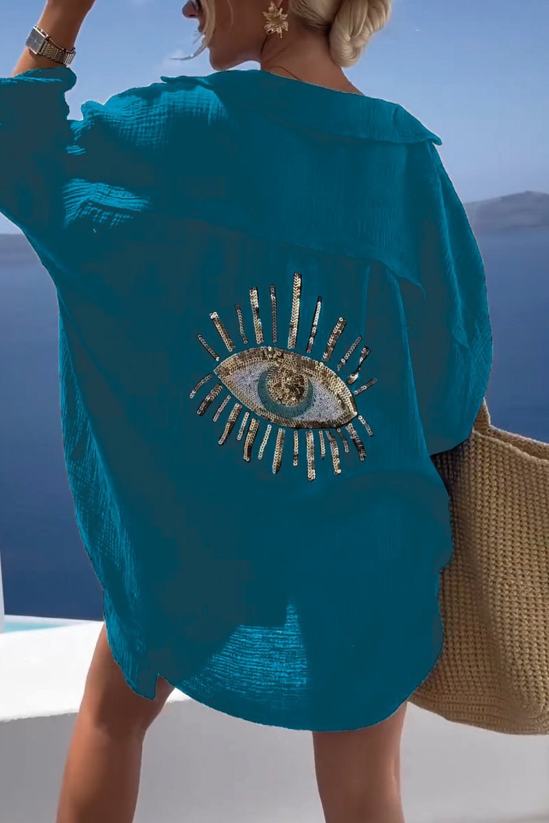 Summery Women's Tunic with Decorated Back – Serena