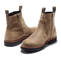 Men's Classic Chelsea Boots in Faux Leather with Elastic Insert – Neron