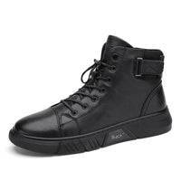 Black Handmade Leather Boots - NoirCraft