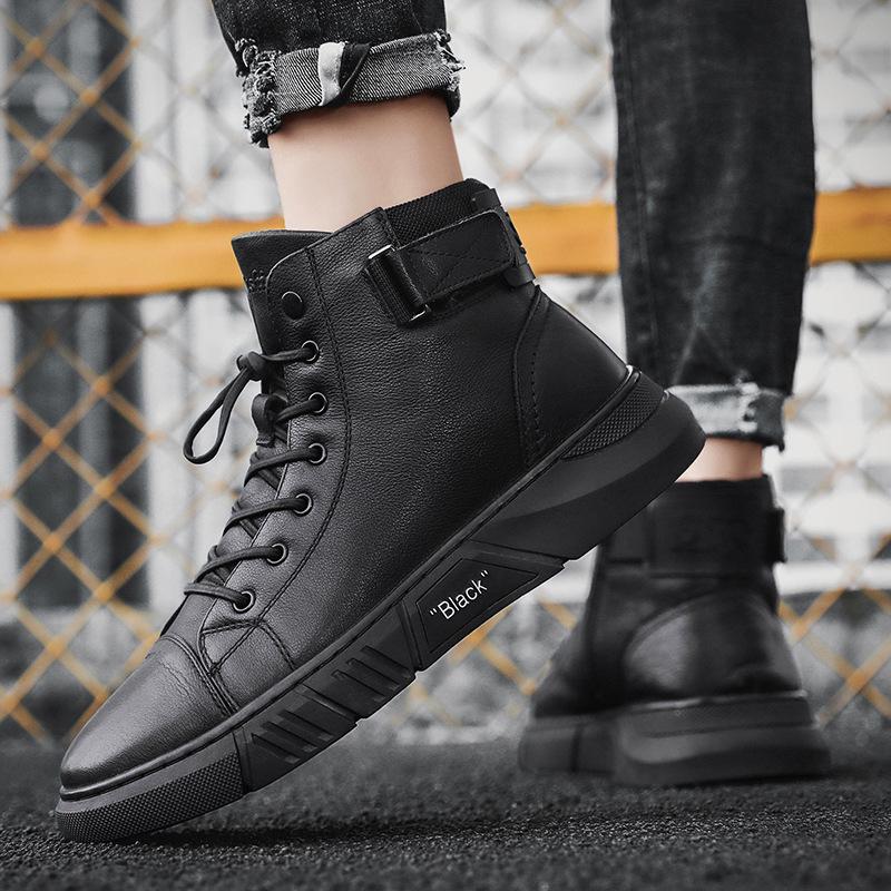 Black Handmade Leather Boots - NoirCraft