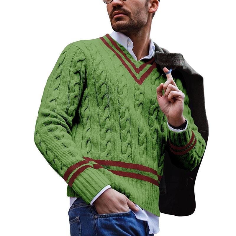 Sweter męski z dzianiny - Noah
