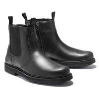 Men's Classic Chelsea Boots in Faux Leather with Elastic Insert – Neron