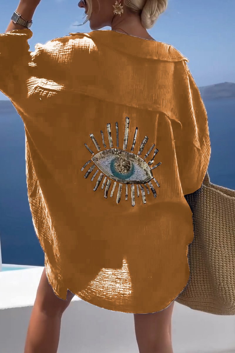 Summery Women's Tunic with Decorated Back – Serena