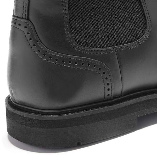 Men's Classic Chelsea Boots in Faux Leather with Elastic Insert – Neron