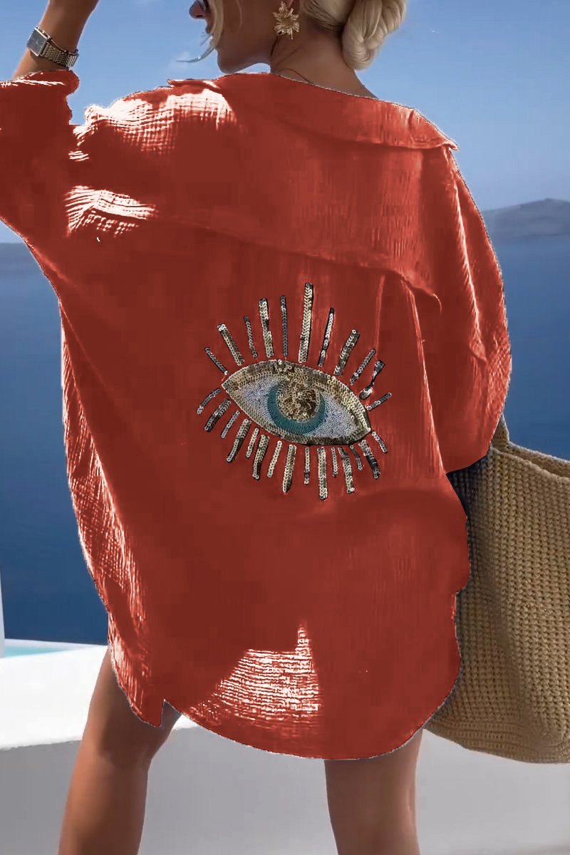 Summery Women's Tunic with Decorated Back – Serena