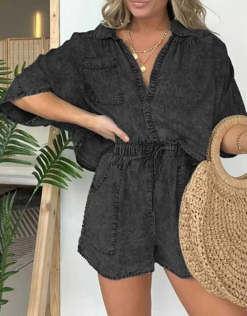 Trendy Women's Summer Set with Short Sleeves – Isabelle