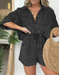 Trendy Women's Summer Set with Short Sleeves – Isabelle
