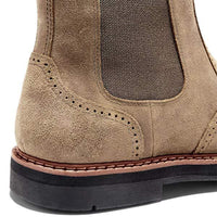 Men's Classic Chelsea Boots in Faux Leather with Elastic Insert – Neron