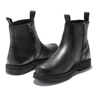 Men's Classic Chelsea Boots in Faux Leather with Elastic Insert – Neron