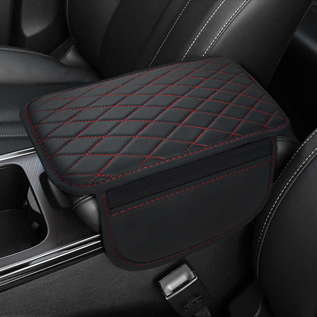 PU Leather Car Armrest Mat