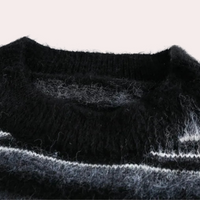 Męski sweter w paski z wygodnym krojem - Dorian