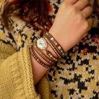 Agate Moonlight Wrap Bracelet - Lunara