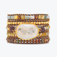 Agate Moonlight Wrap Bracelet - Lunara