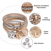 Boom des Levens Armbandenset (3-delig) - Liora