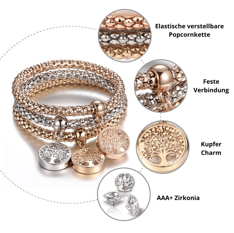 Boom des Levens Armbandenset (3-delig) - Liora