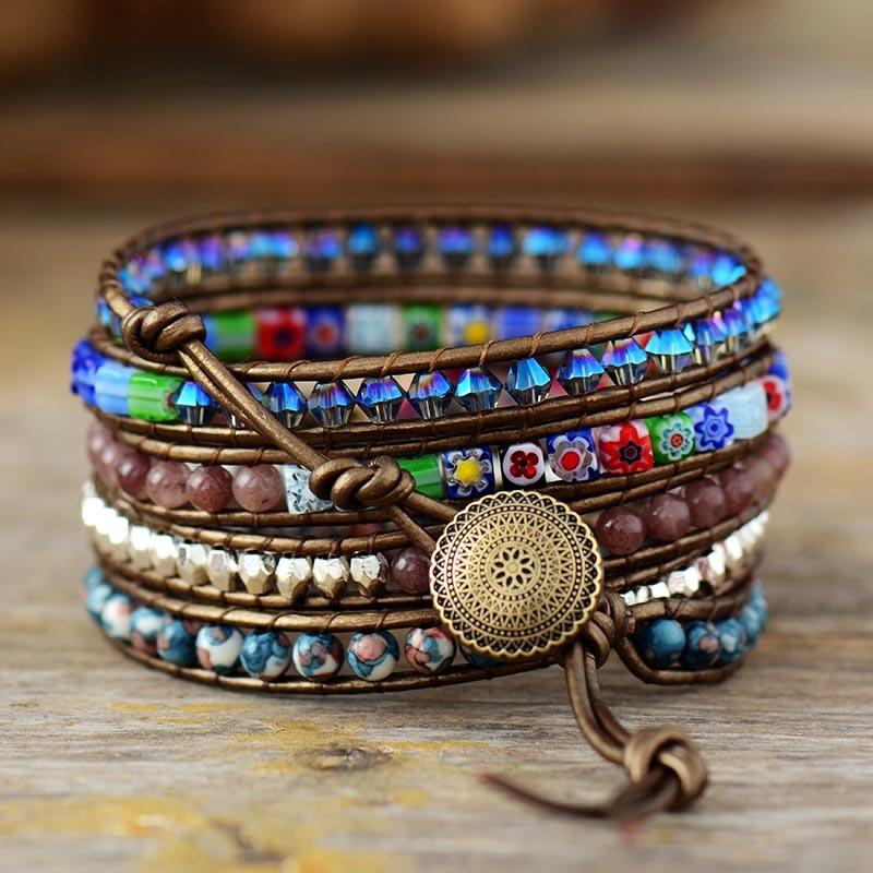 Flower Protection Wrap Bracelet - Flora