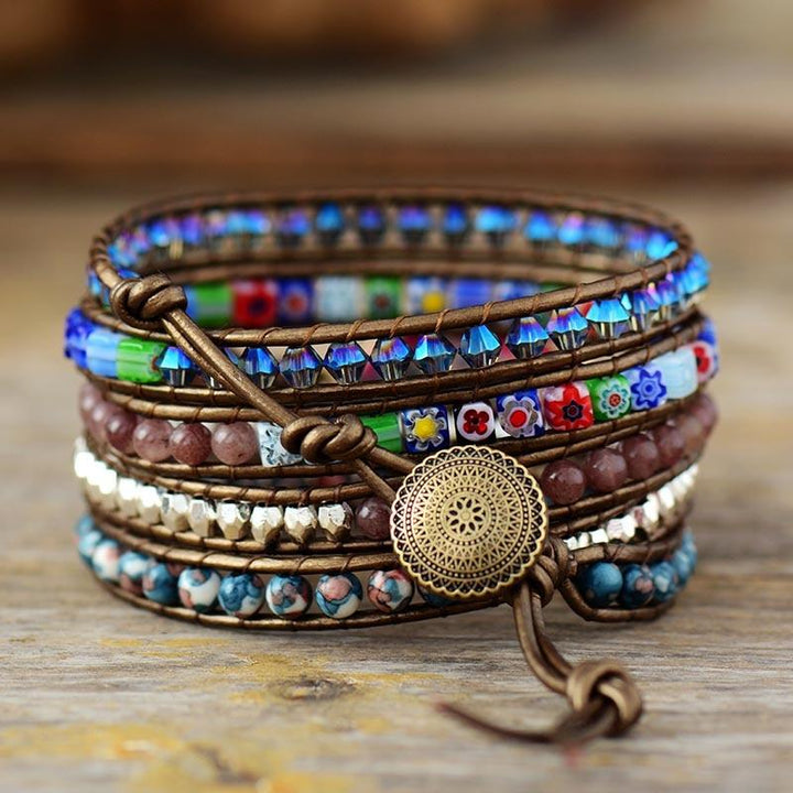 Flower Protection Wrap Bracelet - Flora