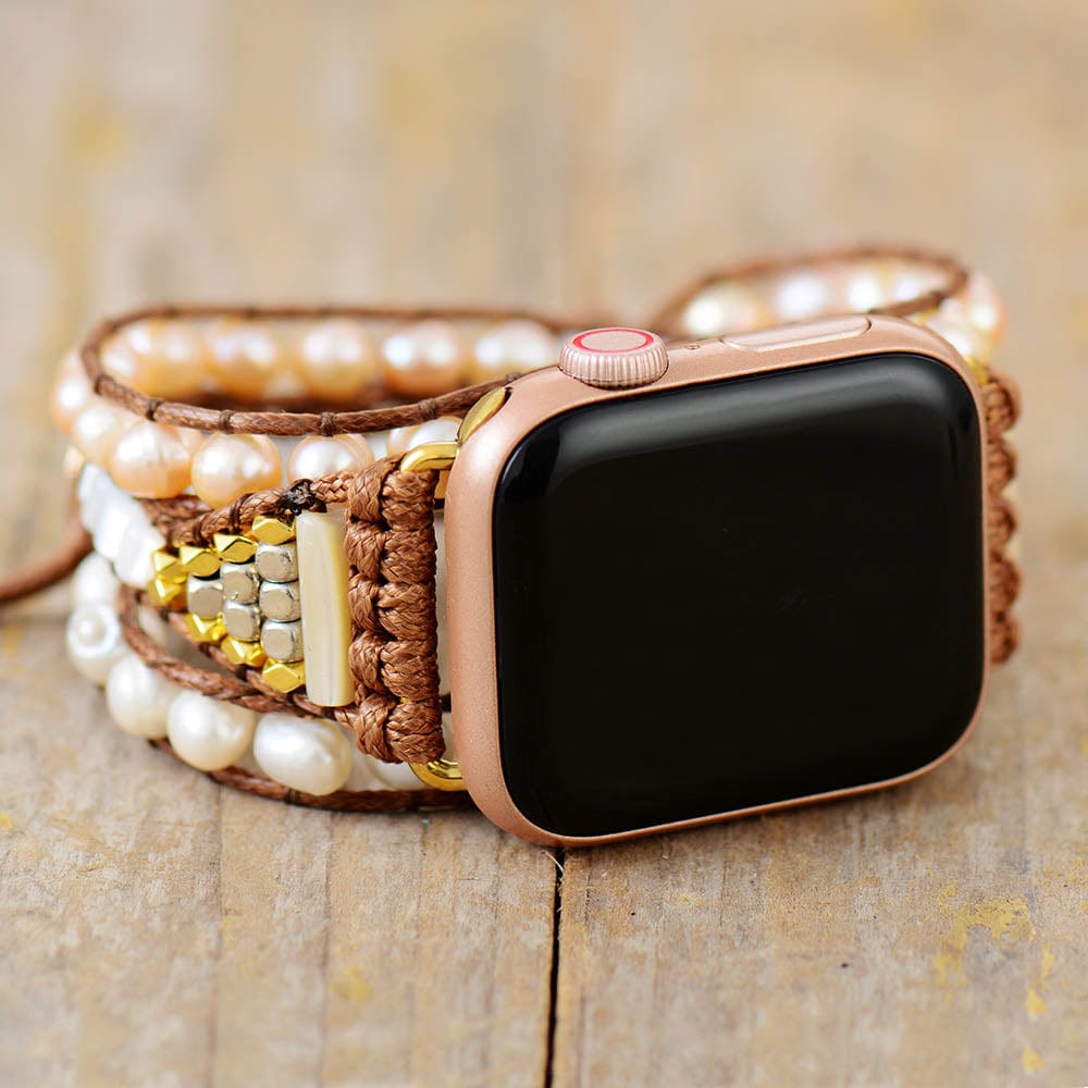 Zoetwaterparel Apple Watch Pasek Owijka - Elvianne