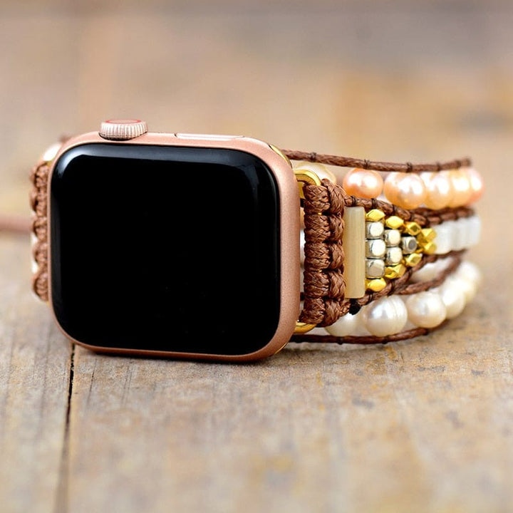 Zoetwaterparel Apple Watch Pasek Owijka - Elvianne