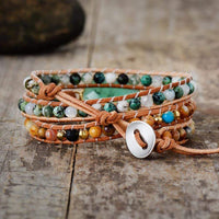 Calming Jade Wrap Bracelet - Elina