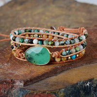 Calming Jade Wrap Bracelet - Elina