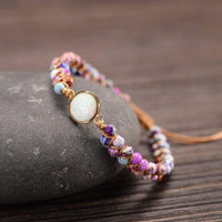 Amethist-Opaal Yoga-Armband - Aurielle