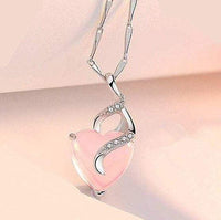 Opal Heart Necklace - Calista