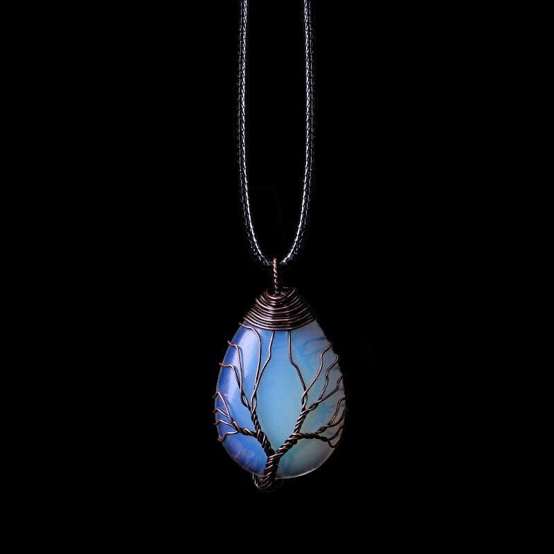 Opalite Drop Necklace - Elisia