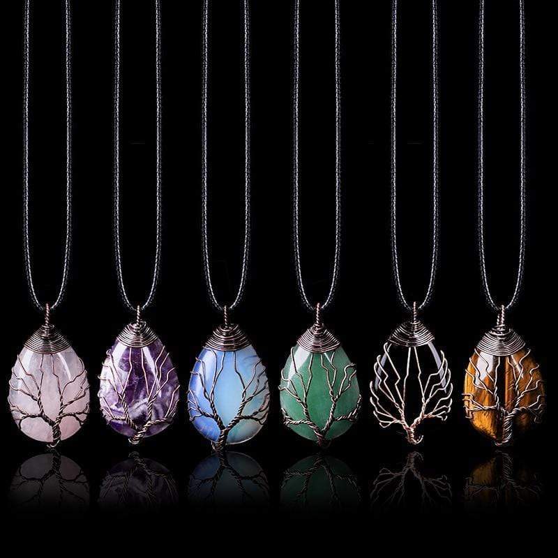 Rozenkwarts Druppelketting - Amelisse