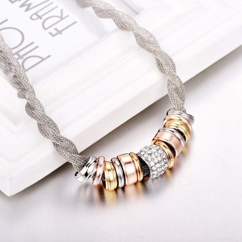 Braided Fashion Necklace - Lynora