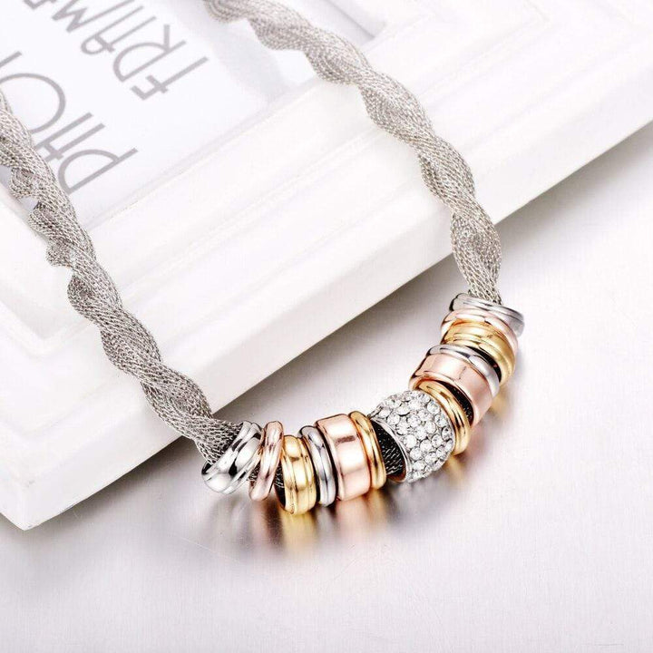 Braided Fashion Necklace - Lynora