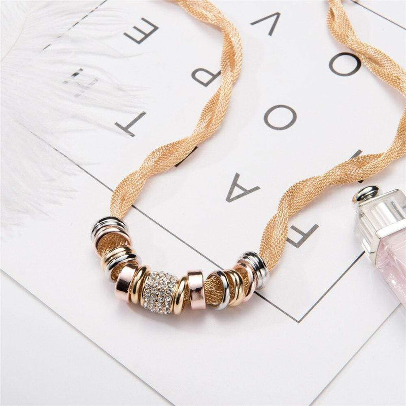 Braided Fashion Necklace - Lynora