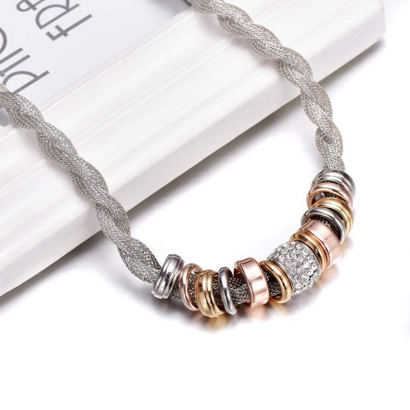 Braided Fashion Necklace - Lynora