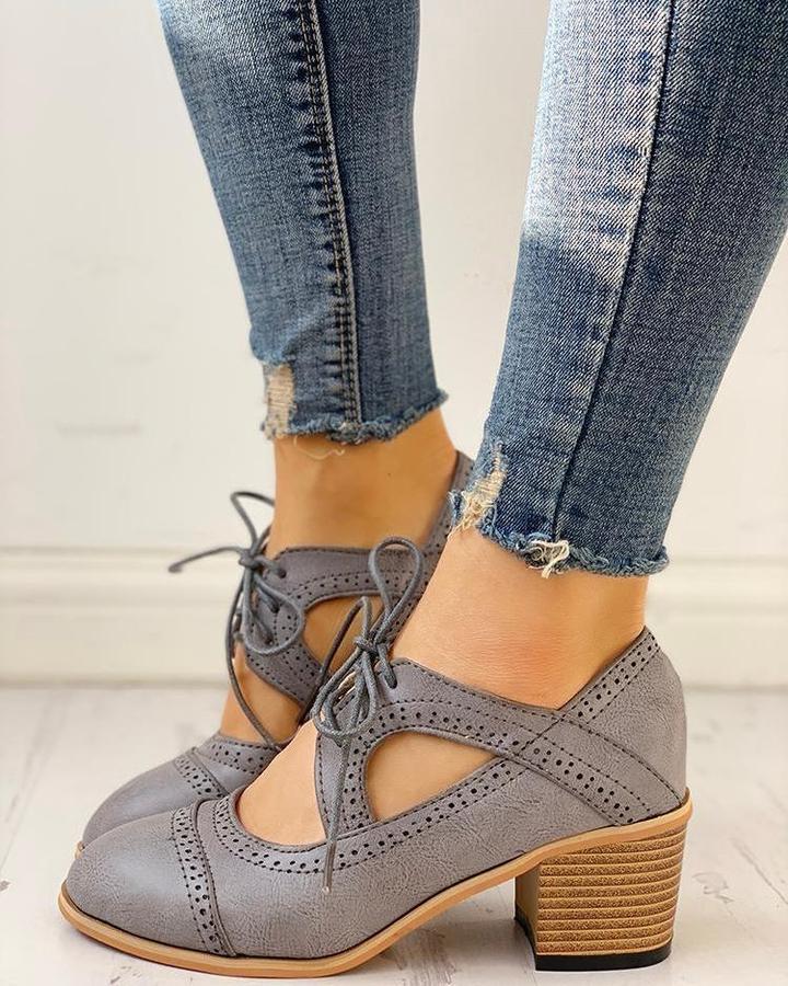 Ortodontyczne buty vintage - Lucia