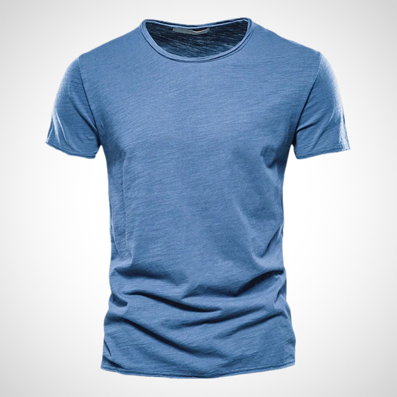 Klassiek ademend katoenen heren T-shirt – Marco