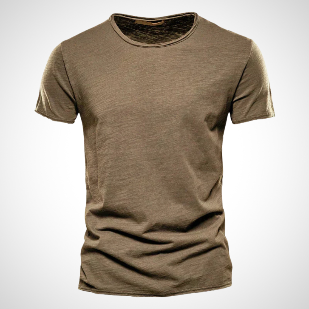 Klassiek ademend katoenen heren T-shirt – Marco