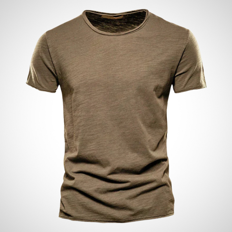 Klassiek ademend katoenen heren T-shirt – Marco