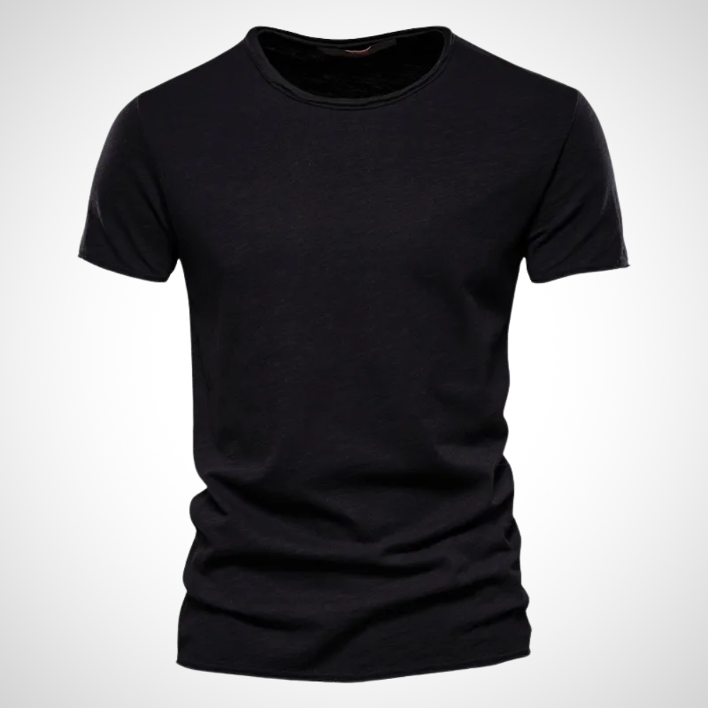 Klassiek ademend katoenen heren T-shirt – Marco