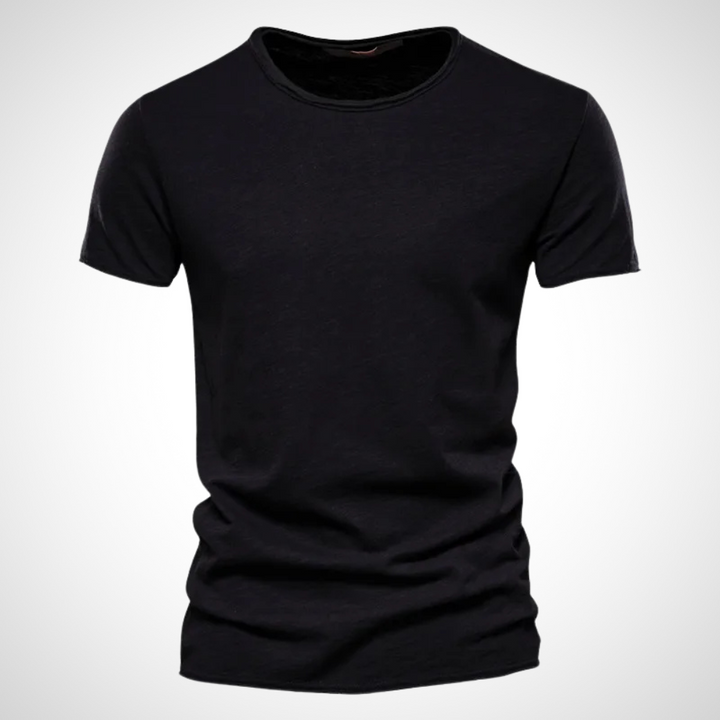 Klassiek ademend katoenen heren T-shirt – Marco